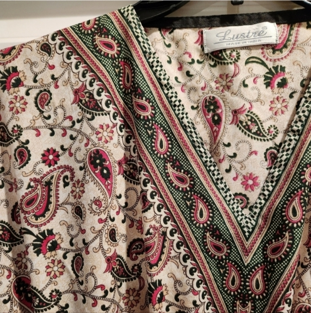 Paisley Print Kaftan Top - Picture 5 of 6